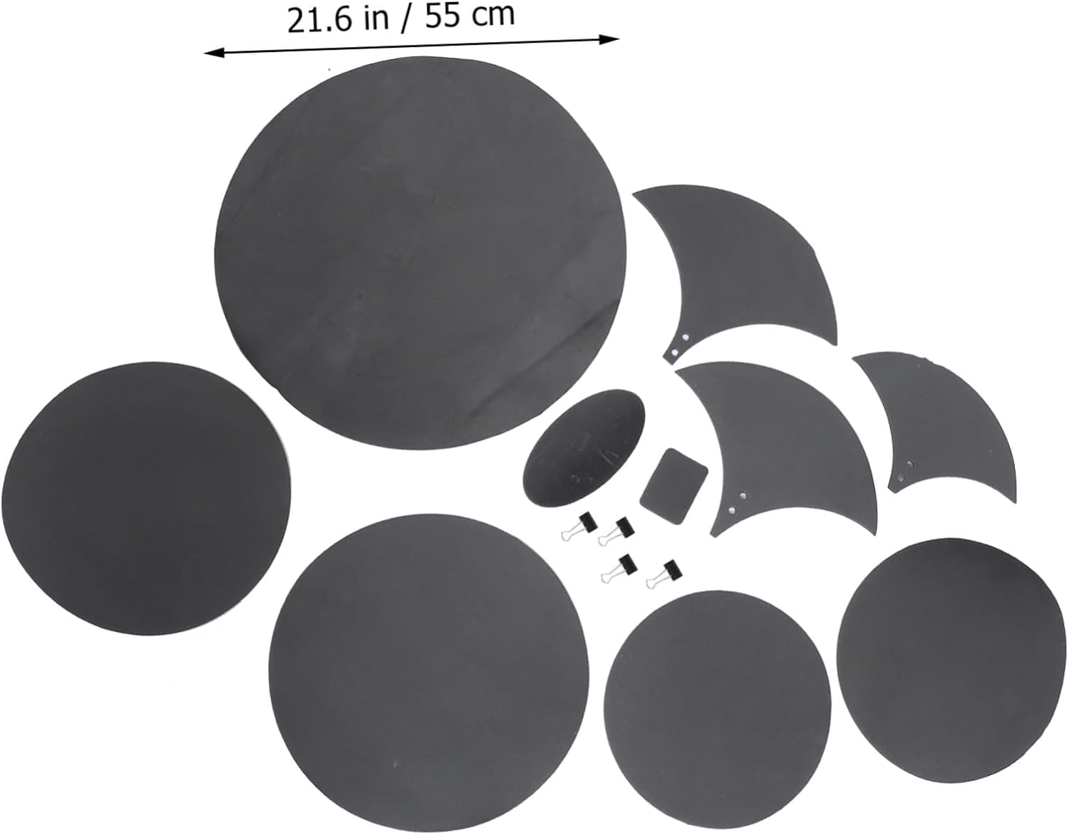 14pcs Drum Dampeners Silent Drum Mute Mats Set for Practice Includes Pads Cymbal Silencers Binder Mats and Oval Sanding Quiet Workouts