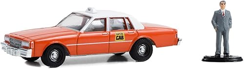 Greenlight 97150-B The Hobby Shop Series 15-1981 Chevy Impala Capitol Cab Taxi con Hombre en Traje Escala 164