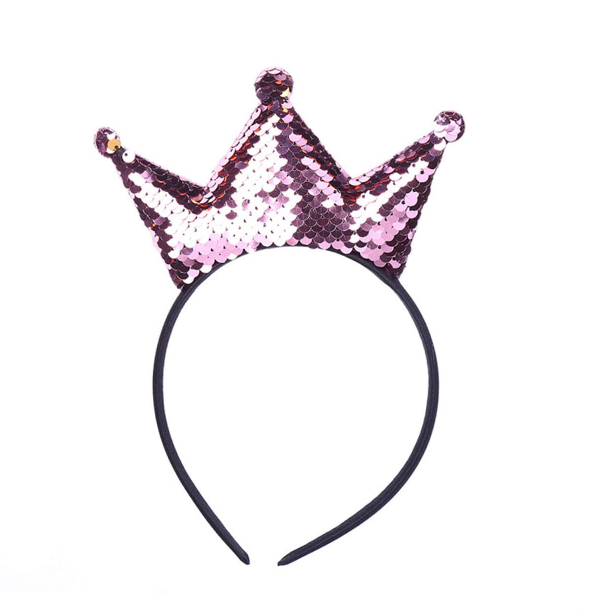 FRCOLOR 15 Piezas diadema con lazo diademas de aro de pelo de lentejuelas encantadora Accesorios para el cabello con brillo aro de pelo de lentejuelas