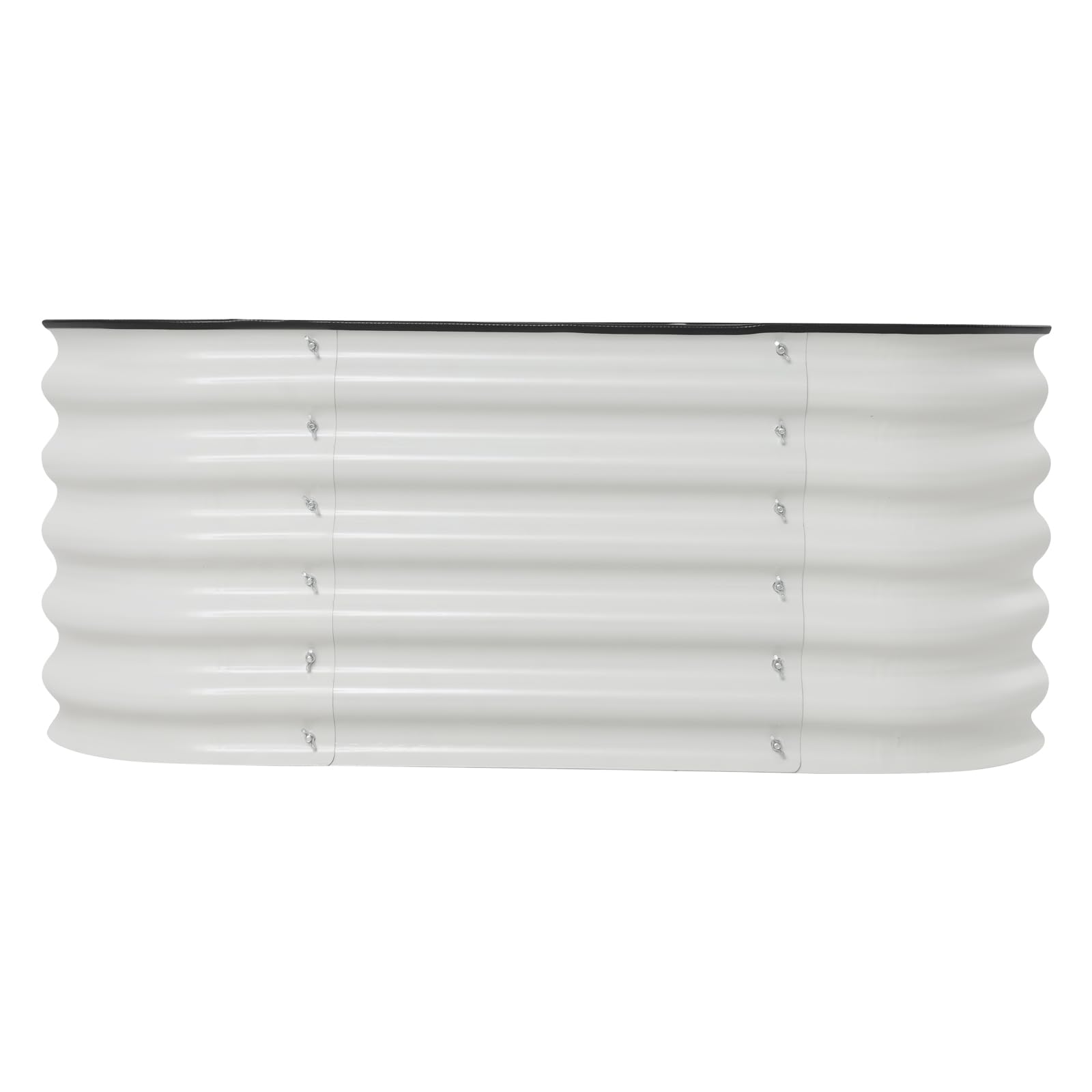 Kit de bancal alto de metal, kit de jardinera de acero galvanizado engrosado, jardinera de jardín, para exteriores, verduras, hierbas, flores y frutas, semillero de jardín (240 x 60 x 43 cm)