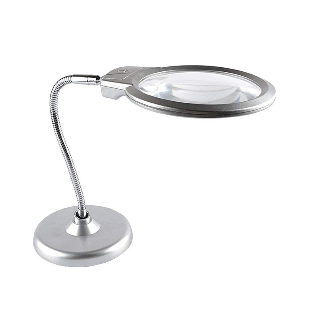 Loupe de bureau avec lampe LED Wisdom, le cadeau idéal pour seniors