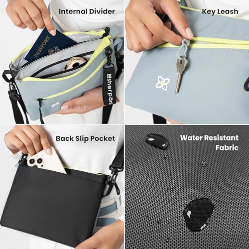 Image of Sherpani Zoom, Small Crossbody Purse, Nylon Crossbody Bag, Lightweight Cross Body Bag, Sleek Dual Pouch, Purses for Women