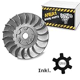 Dieses Lüfterrad / Riemenscheibe entspricht von der Bauform, den Maßen sowie dem Material dem Original. Es handelt sich um eine preisgünstige Alternative bei verschlissenen, verzogenen oder verfärbten Riemenscheiben.