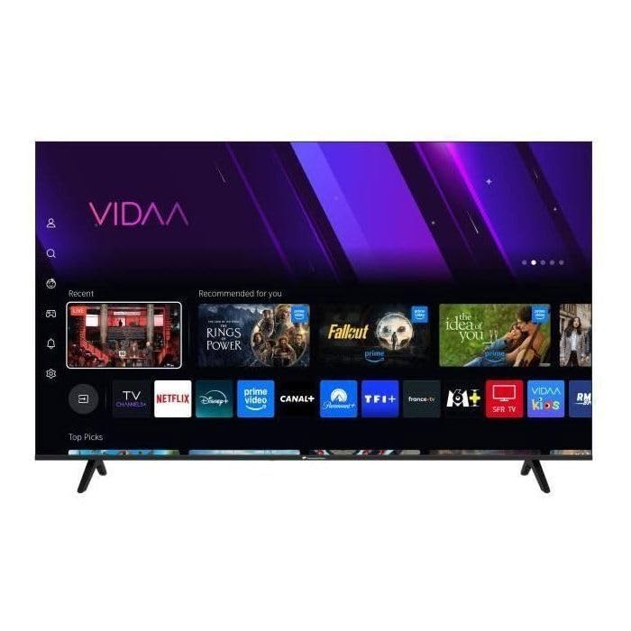 Continental Edison TV LED QLED 65“ (164 cm) - 3xHDMI - 2xUSB - Noir - CELED65SV2QL25B6