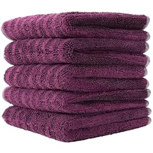 VIKING Microfiber Towels for Cars, Dual-Weave Professional Detailing Towel for Car Cleaning Kit, 14 Inch x 14 Inch, 5 Pack