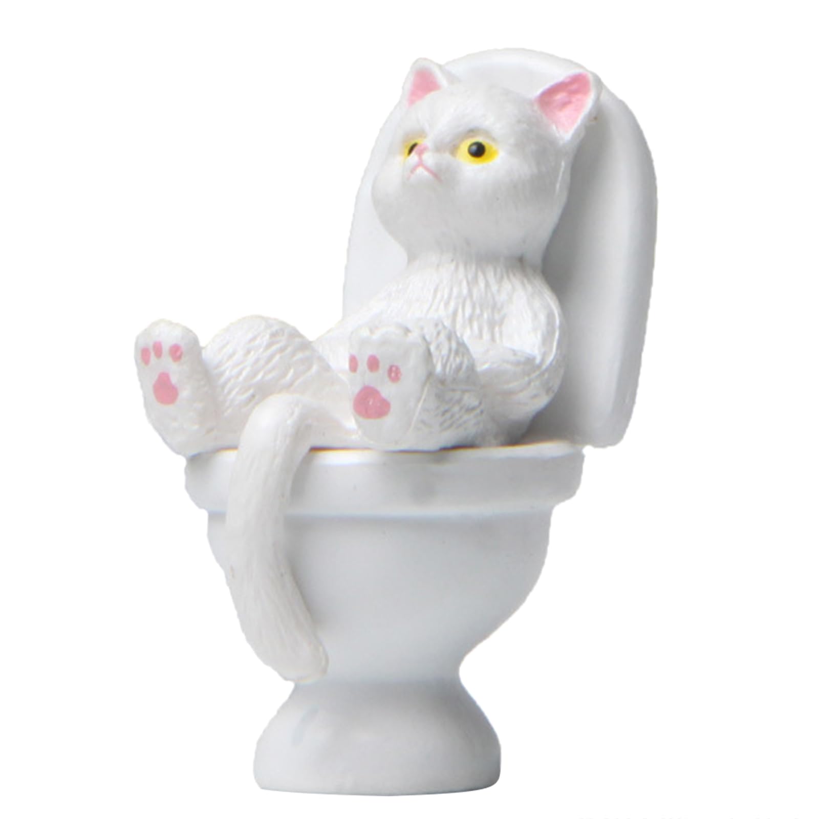 Gartenfigur Lesende Katze Mit Brille – Harz-Skulptur, 18 X 5 X 8 Cm, Lustige Deko Für Drinnen & Draußen