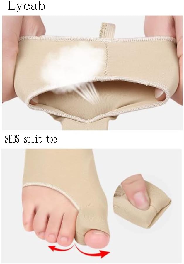 DEAVER Bunion Corrector & Big,Toe Straightener Bunion Protector Sock,with Heel Strap Toe Separator,Bunion Splint for Pain Relief Hallux Valgus Corrector