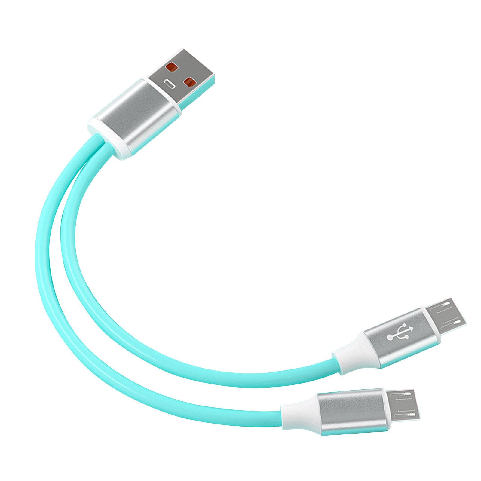 Fentency 120cm/20cm USB A Male to USB Male Splitter Cord 480Mbps Data Transfer Cord Charging Cable for Phone Tablets
