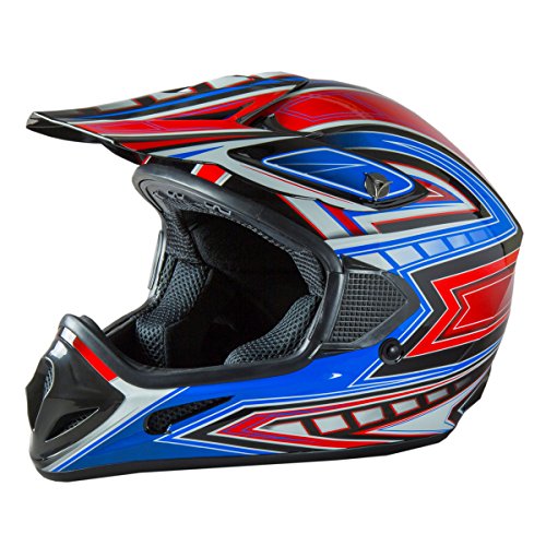 Fuel Helmets SH-OR3016 Adult Off-Road Helmet, Multicolor, Large
