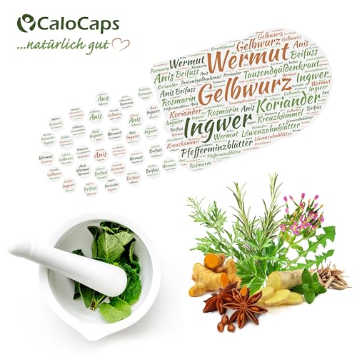 PRE WEIGHT GAINER zum Gewicht zunehmen bei Untergewicht | Gewichtszunahme vegan & hochdosiert | Natürlicher Kräuter-Komplex als Anreger für Gewichtsaufbau für Hardgainer von CaloCaps