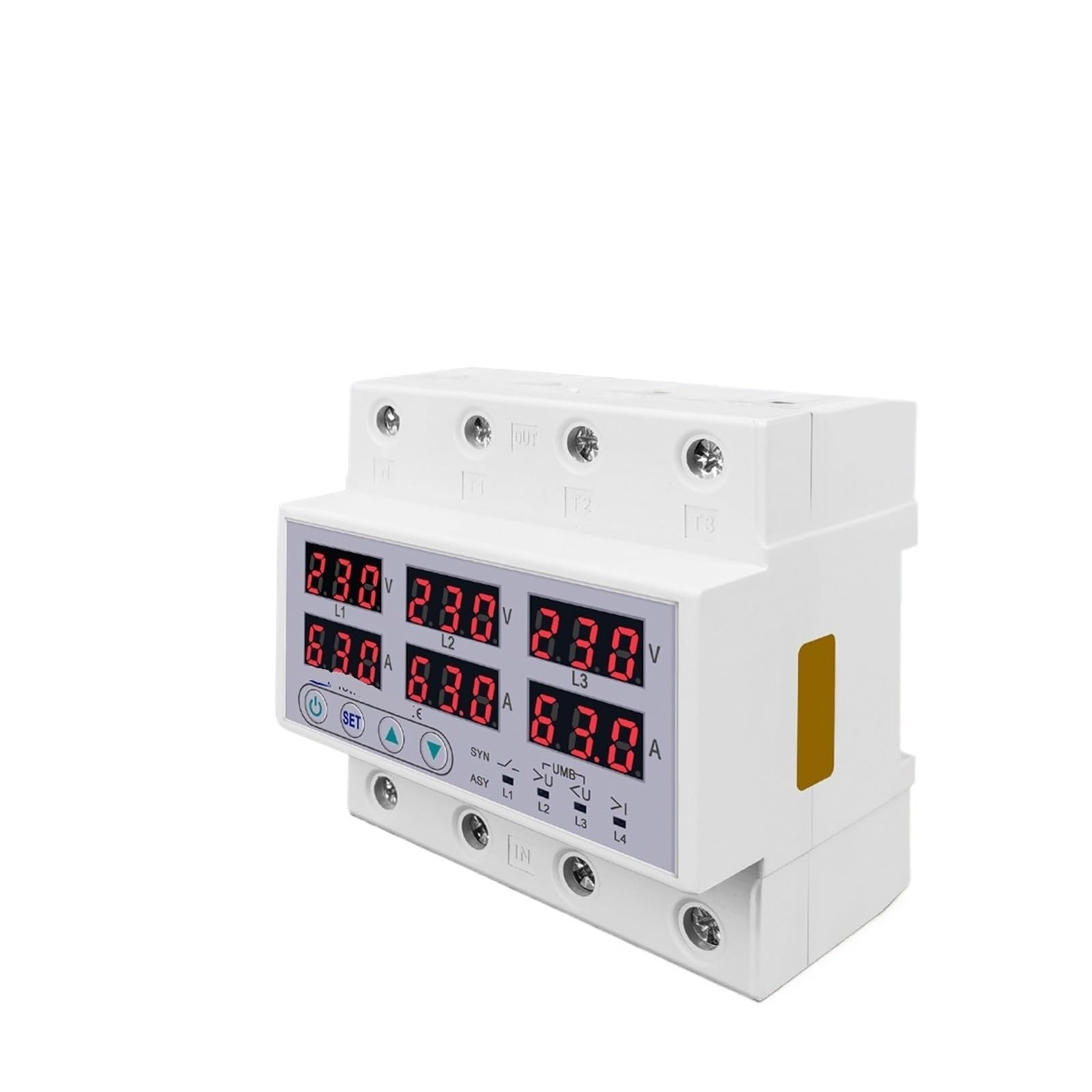 Relais triphasé 3P+N 63A 3X220V haute capacité 100A max - 4