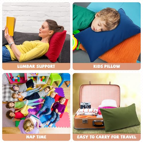 Set 6 Almohadas pequeñas de fibra multicolor 35.6x22.9 cm miniatura 6