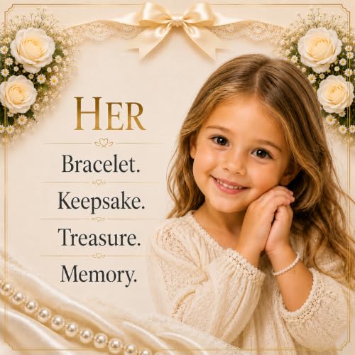Image of Baby Crystals Delicate Pearl Bracelet | Keepsake Memory Girl Jewelry Gift