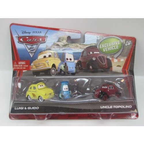 Disney Pixar Cars 2 Movie Die-Cast Luigi, Guido, and Uncle