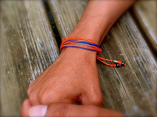 Netherlands National Soccer Team Bracelet In Dutch Team Colors Orange And Blue For Men And Women - Nylon Cord Sports Fan Bracelet #TOP5