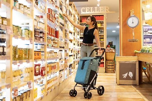 Carlett – Classic Duo Lett430 | Zusammenklappbarer Einkaufswagen | 4-Rad-Einkaufswagen |...