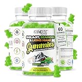 Onyx Sea Moss, Shilajit, Lion's Mane Complex 60 Gummies Vitamin D3 & C - 5 in 1 Natural Energy, Focus, Immunity and Gut Health Support Wellness Supplement