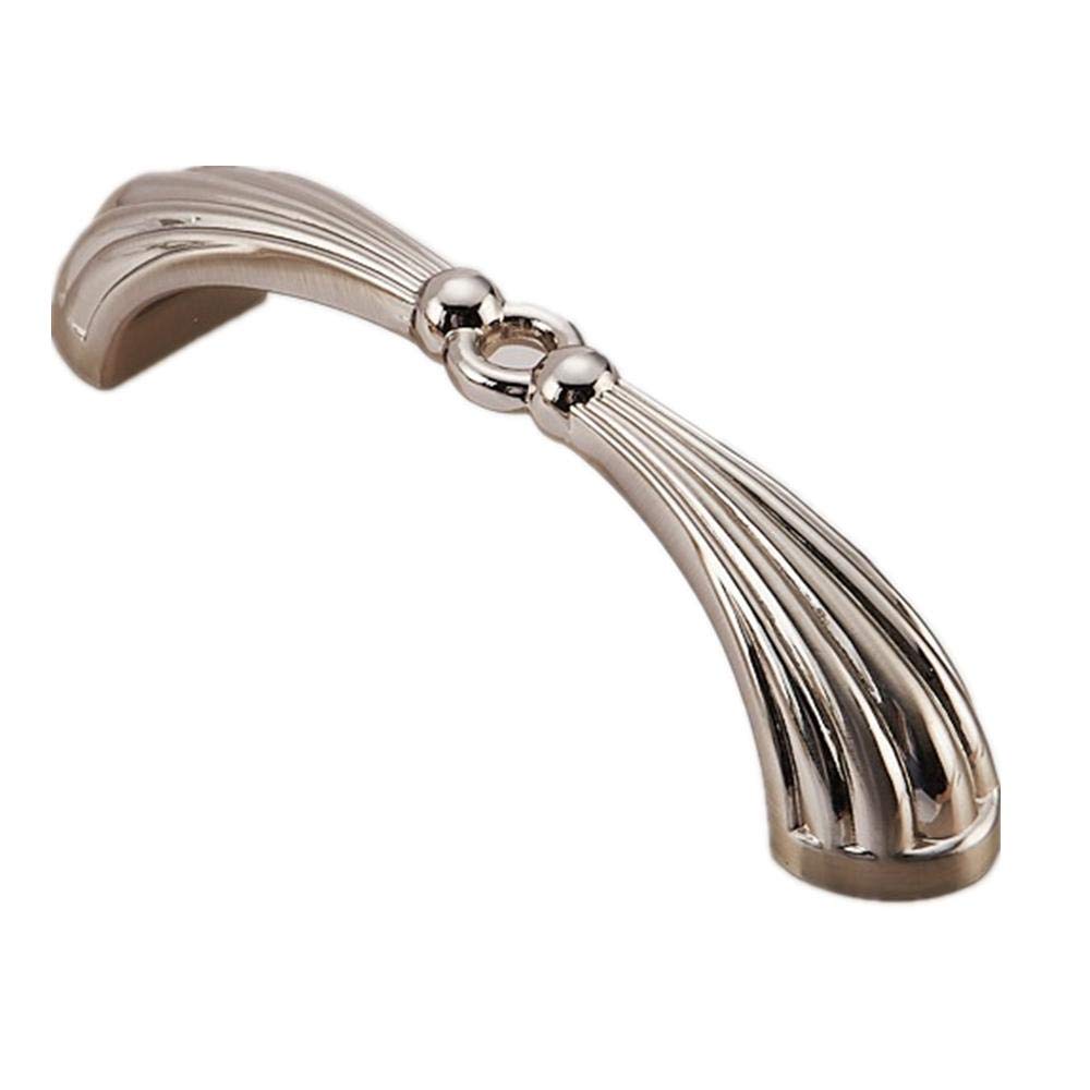 Stnyanxd 96Mm Antique Cabinet Drawer Handles 2Pcs Silver Zinc Alloy Classical Furniture Handle (96Mm)