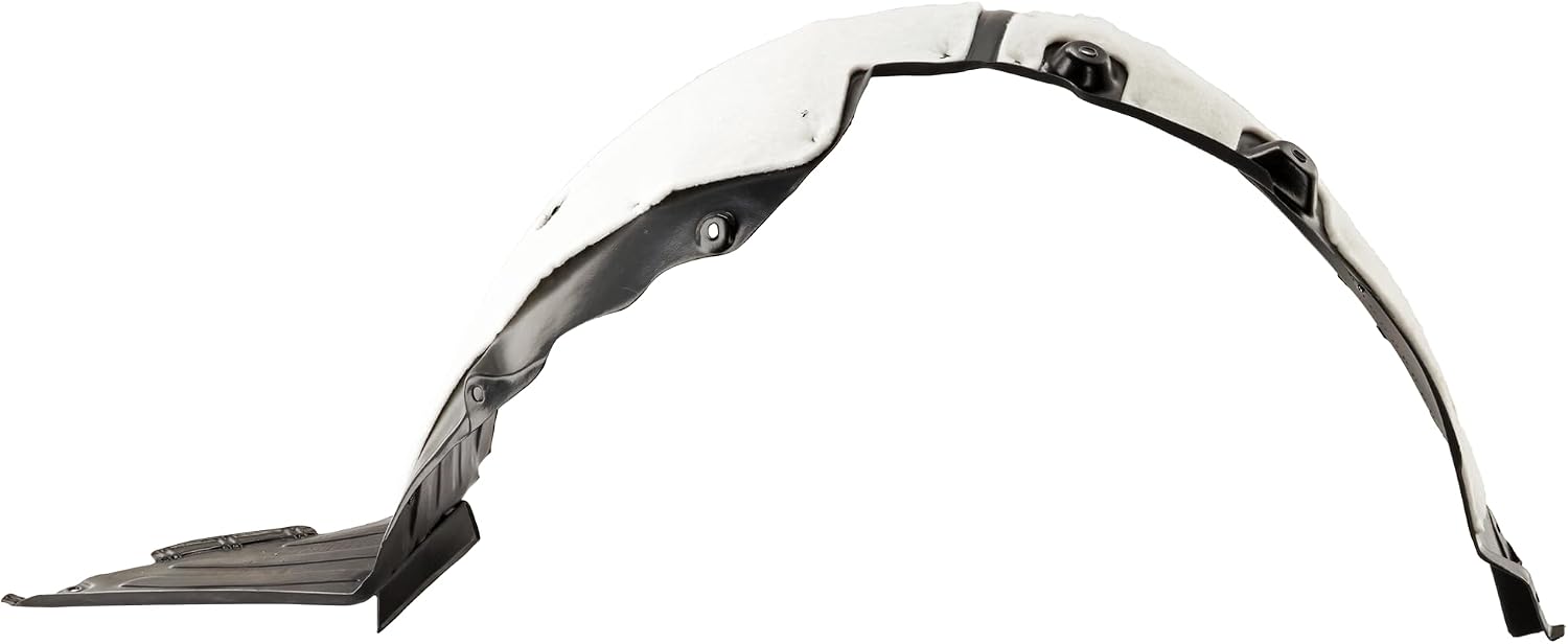 Evan Fischer Front Fender Liner Compatible With 2012-2014 Hyundai Azera With Insulation Foam Passenger Side