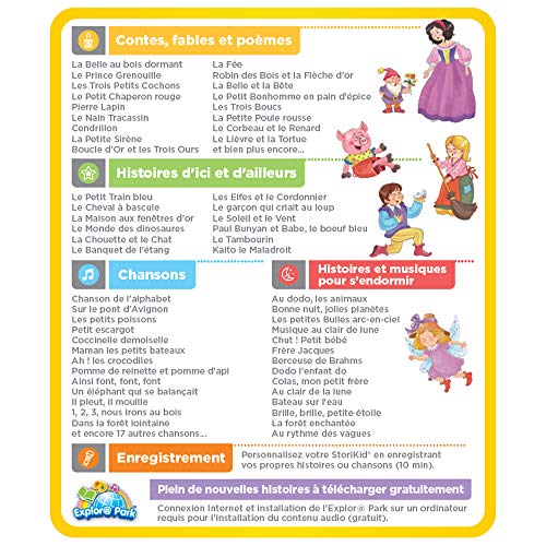 Boîte à histoires VTECH StoriKid Mon conteur d'histoires Coloris Unique Taille unique - vue 7