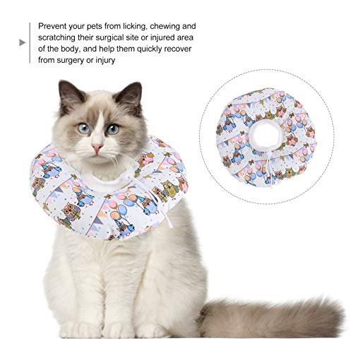 POPETPOP Recuperação de Filhotes de Gatos Colarinho Colarinho Pet Ajustável Pescoço Cone Após UMA Ci