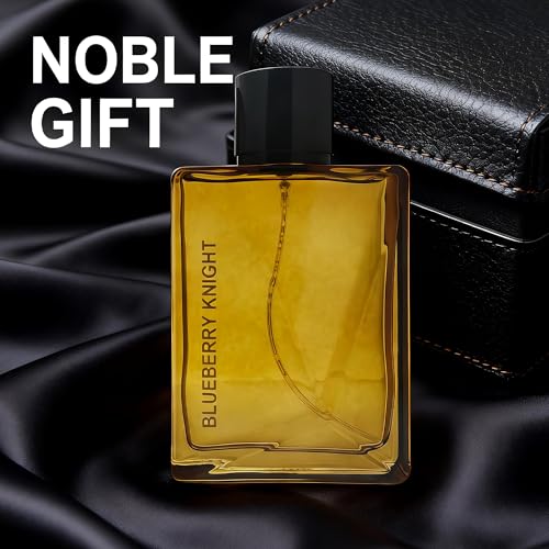 Image of AFLUXE Blueberry Knight Men's Cologne 3.4 Fl. Oz, Fresh Fruity & Woody Notes, Modern Masculine Eau De Parfum Lasts All Day