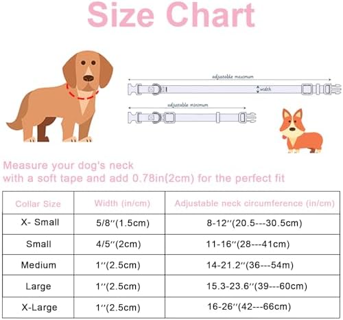 Maca Bates Pink Strawberry Basic Dog Collar for Medium Girl Boy Dogs with Cute Strawberry Charm,Strawberries Pattern, Adjustable Durable Soft Blueberry Birthday Gift Collars for Male Female Puppy - 3