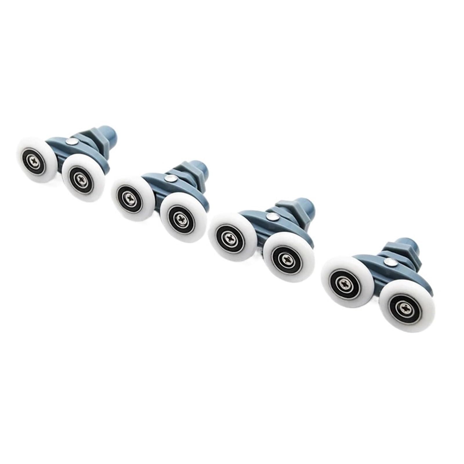 Wangshaowei 4Pcs Shower Door Rollers 4/8Pcs23mm 25Mm Sliding Shower Cabin Glass Door Bearing Roller Pulley Runner Double Swaying Pop Up(,23Mm)