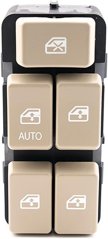 Master Power Window Switch - Driver Side Door - Fits Buick Rendezvous 2002, 2003, 2004, 2005, 2006, 2007 - Window Switch - Replaces 5475735