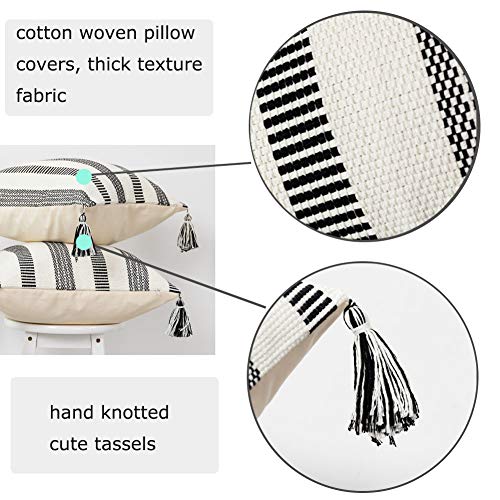 Blue Page SQ1062-30X50 Decorative Lumbar Black White Throw Pillow Covers Set thumb #7