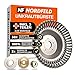 NORDFELD Profi Unkrautbürste für Freischneider mit 25,4mm Bohrung - Hochwertige Wildkrautbürste für Motorsense - Effektive Moosentfernung mit Installationswerkzeug MI 4 günstig Kaufen-NORDFELD Profi Unkrautbürste für Freischneider mit 25,4mm Bohrung - Hochwertige Wildkrautbürste für Motorsense - Effektive Moosentfernung mit Installationswerkzeug