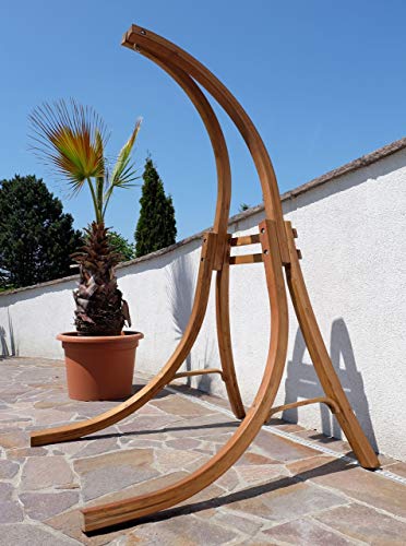 Hängesesselgestell aus Holz Lärche für Hängesessel mit 4 Beinen