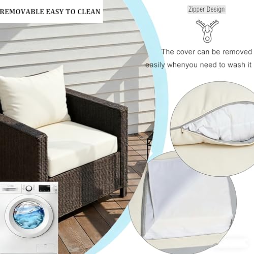 Coussin de rechange de qualité supérieure pour chaise longue et banc - 6