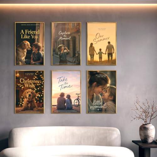 Image of Lavezee 24x36 Gold Poster Frame 6 Packs, Lightweight Poster Frames Display 24 x 36 Inch Photo Picture Artwork for Wall