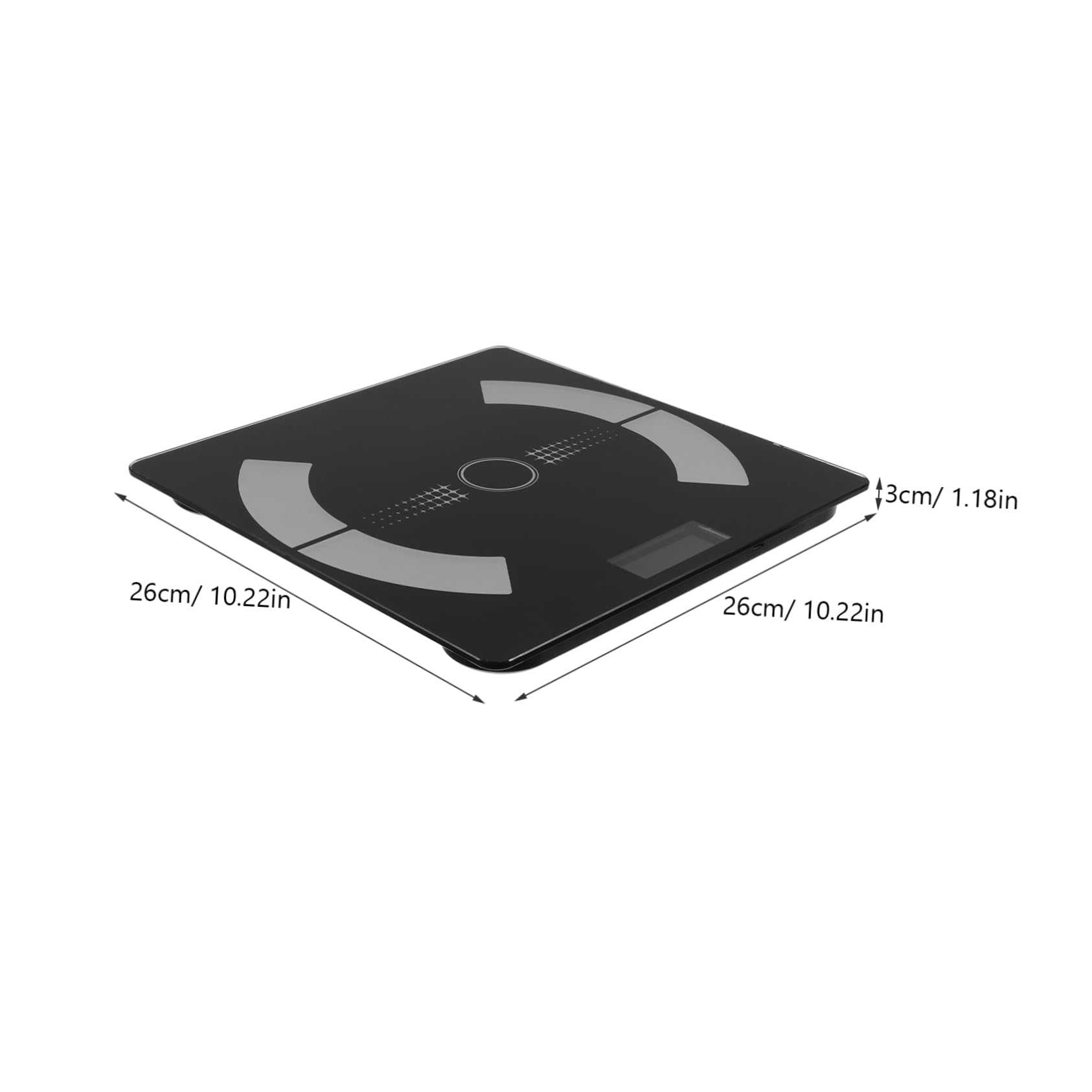 WOFASHPURET Digital Body Weight Scale Portable Electronic Scale for Accurate Weight Muscle Mass and Bone Mass Measurement Sturdy Glass Design for Home Use USB Rechargeable