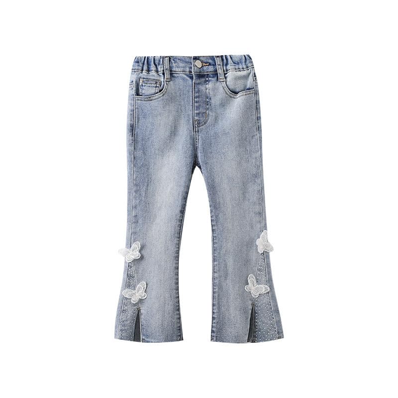 Mud Kingdom Girls Jeans Slim Fit Stretch Denim Flare Leg Pants