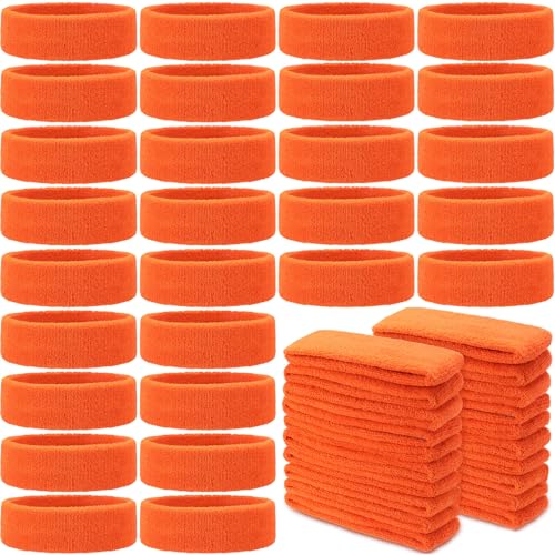 Image of Libima Kids Sweatbands Bulk Boys Headband for Sports Kids Cotton Terry Youth Sweatbands Elastic Sports Headbands Wicking Athletic Bands for Team Activity