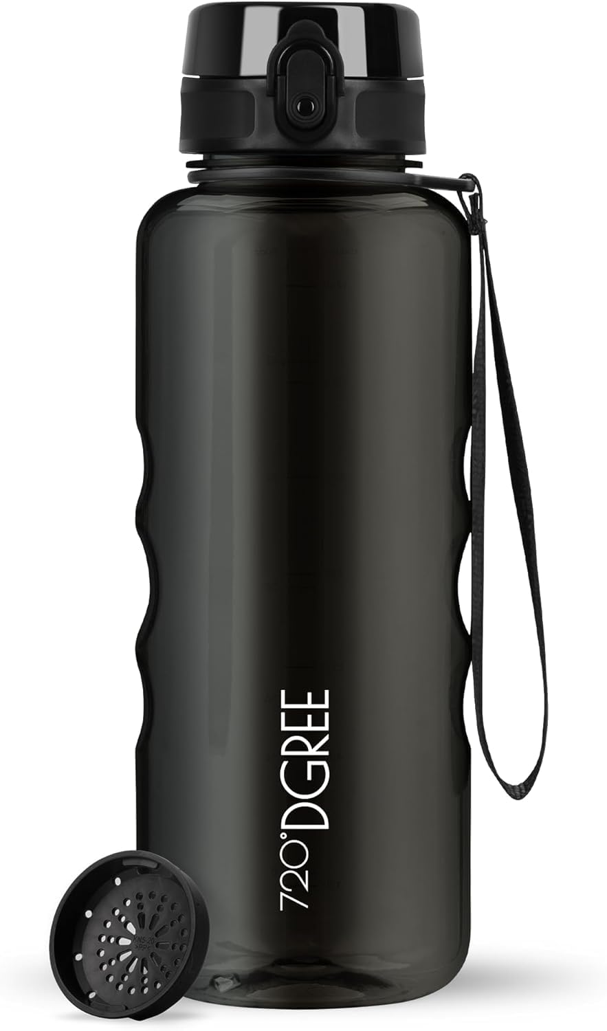 720°DGREE Botella Agua 1 Litro “uberBottle“ - Tamiz-Fruta, softTouch - Sin BPA, Prueba de Fugas, Reutilizable - Cantimplora, Water Bottle ideal para Deporte, Fitness, Gimnasio, Senderismo, Ciclismo — view 23