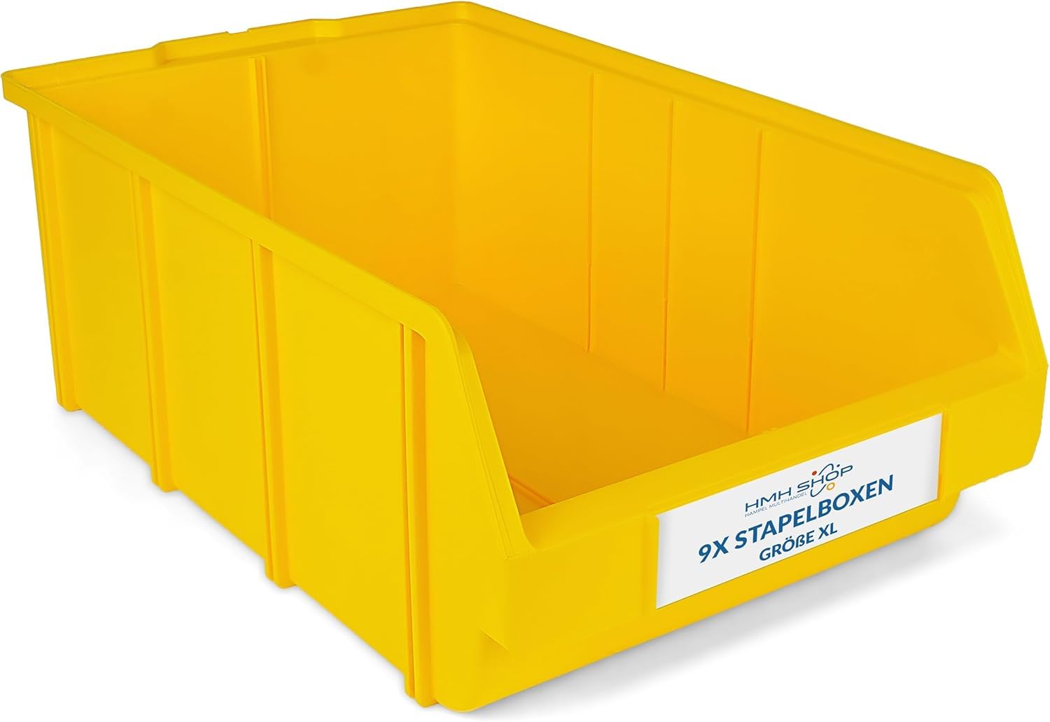 HMH Stapelboxen XL 489x304x185mm Sichtlagerboxen Gelb