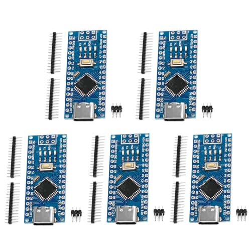 5PCS Nano Modul mit CH340 Mikrochip 5V/16MHz Nano Board mit Type C Port Kompatibel mit Arduino IDE