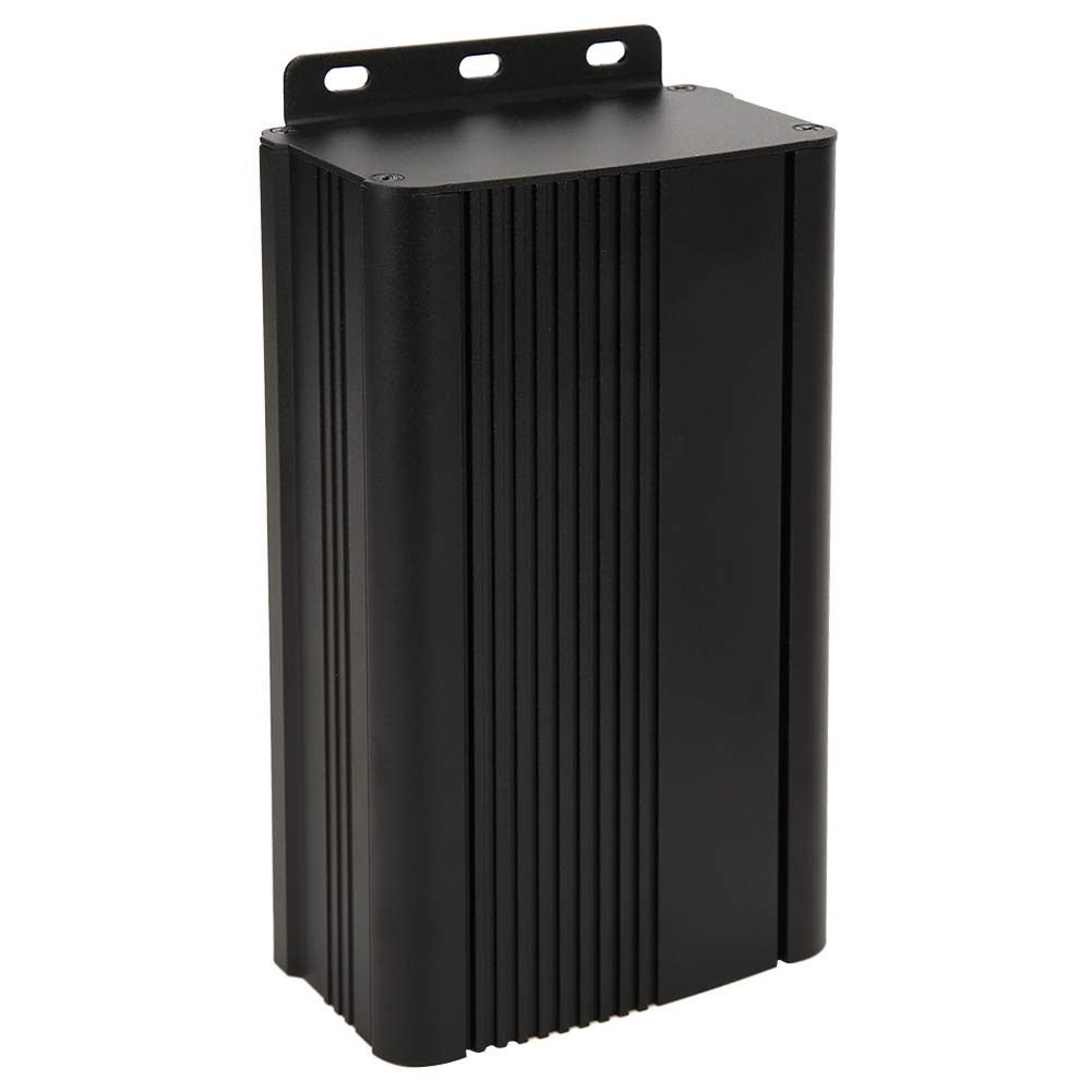 Scatola Progetto In Alluminio Nero Opaco - Custodia Elettronica Fai Da Te 55x95x150 Mm Con Viti (Dissipazione Calore, Schermatura)