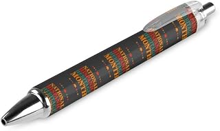 National Hispanic Heritage Month5 Ballpoint Pens Supplies Retractable Writing Black Ink Pen Gifts Accessories for Office Work School Doctor Nurse Teacher Students