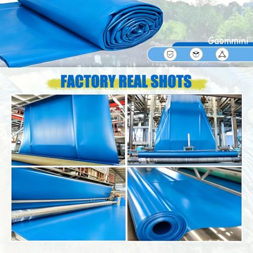 Revêtement de bassin en PEHD bleu sous-couche préformée pour cascade extérieure - 8