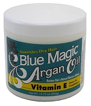 BLUE MAGIC Argan Oil & Vitamin-e Leave-in Conditioner 13.75 Oz, Blue (BLMARG)