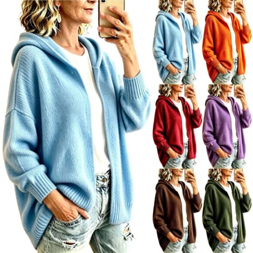 Cardigan Sweaters for Women Fall Winter Knit Front Open Warm Pullover Tops - image 1