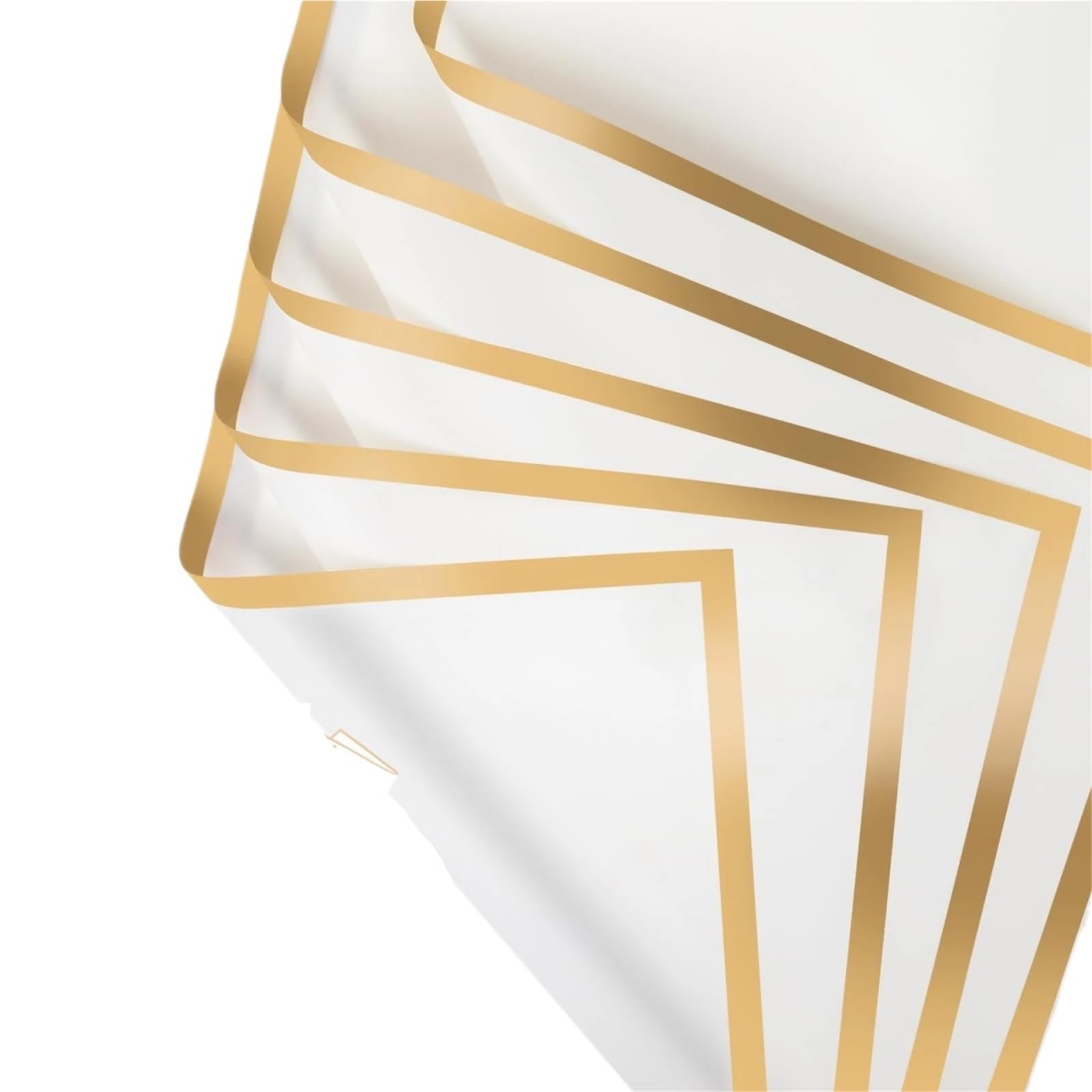 Florist Blumenstrauß Geschenkpapier, Blumengeschenkpapier mit Goldrand, 20er-Packung, mehrfarbig, 58 x 58 cm(Transparent)