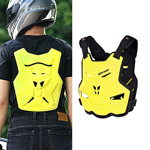 Rulbelok Adult Motorcycle Dirt Protective Gear Chest Back Protector for Protection Vest for Motocross Skiing Skat Dirt