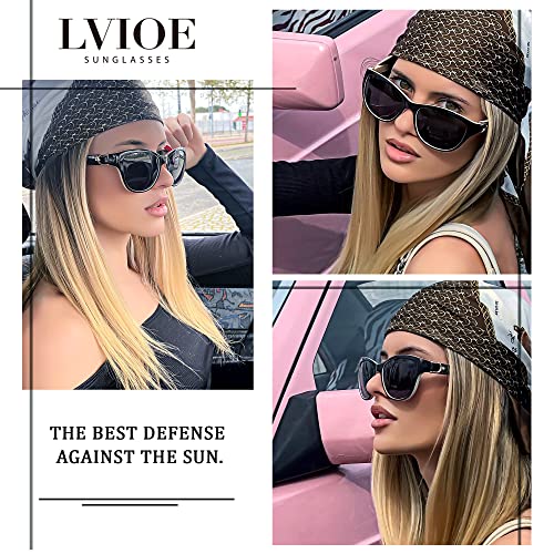 LVIOE Polarized Sunglasses for Women, Classic Fashion Sunglasses Anti Glare 99.99% UV Protection4