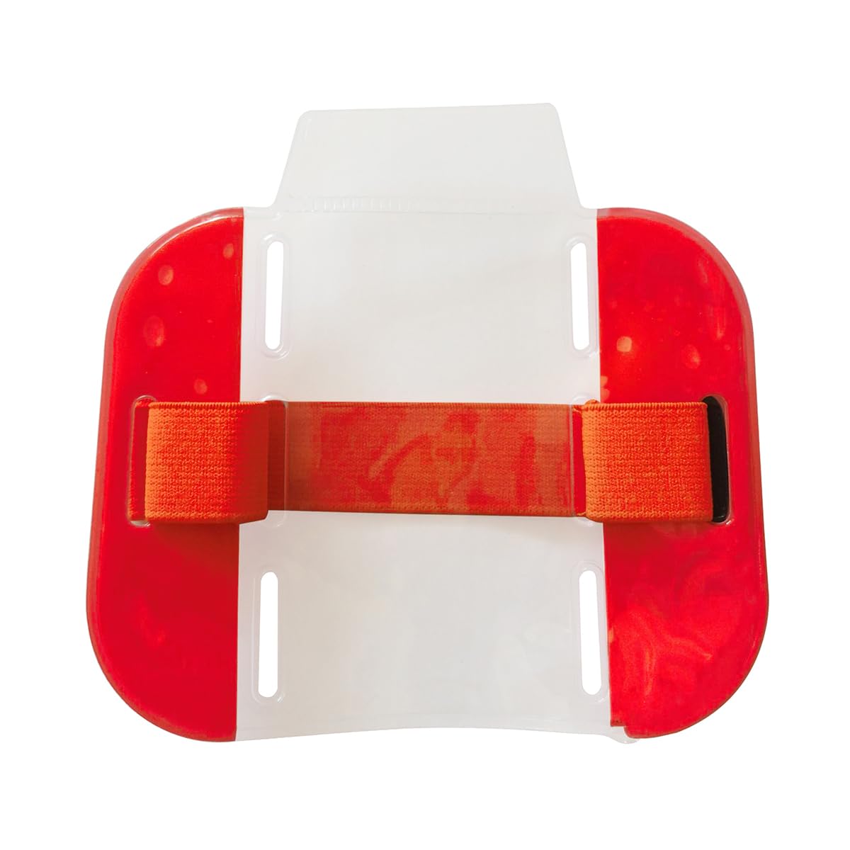 ID Badge Holder Security Armband - SIA Adjustable Hi Vis Elastic Arm Band for Security Doorman License ID Card (10, Red)