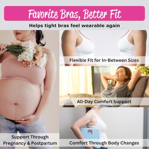 Image of Fashion First Aid Brah! Extenders (3-Pack) - Adds Security, Breathing Room to Tight Bras - Soft Microfiber Bra Extender Pack